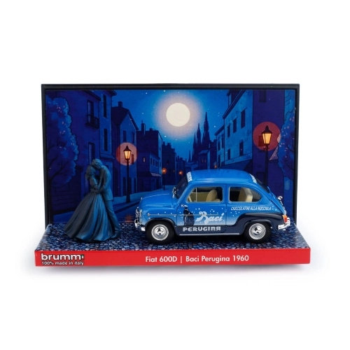 FIAT 600 D BERLINA 1960 BACI PERUGINA ED.LIM.PCS 200 1:43 Brumm Modelli Speciali Modellino