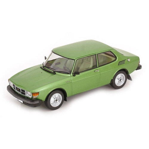 SAAB 99 TURBO 1977 GREEN 1:18 ModelCarGroup Auto Stradali Modellino