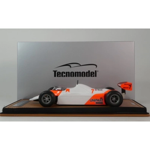 MCLAREN MP4/1B WINNER DETROIT GP 1982 J.WATSON WITH DECALS 1:18 Tecnomodel Formula 1 Modellino