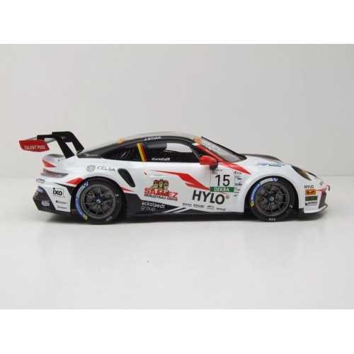 PORSCHE 911 GT3 (992) N.15 PORSCHE CUP OSCHERSLEBEN 2024 J.STIAK 1:43 Ixo Model Auto Competizione Modellino