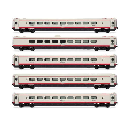 FS ETR 460 FRECCIABIANCA 5 UNIT PACK INTERMEDIATE COACHES EP.VI 1:87 Rivarossi Treni Modellino