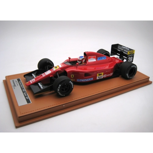 FERRARI 641 F1 N.28 BRITISH GP 1991 RAIN TYRES J.ALESI WITH DRIVER 1:18 Tecnomodel Formula 1 Modellino