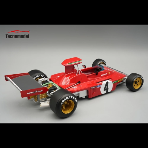 FERRARI 312B3-73 N.4 CANADA GP 1973 A.MERZARIO CRASHED NOSE 1:18 Tecnomodel Formula 1 Modellino
