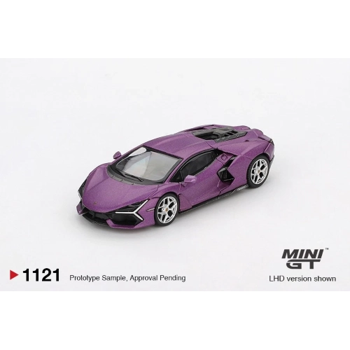 LAMBORGHINI REVUELTO VIOLA 30TH MATTE 2024 1:64 Mini GT Auto Stradali Modellino