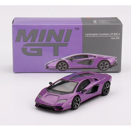 LAMBORGHINI REVUELTO VIOLA 30TH MATTE 2024 1:64 Mini GT Auto Stradali Modellino
