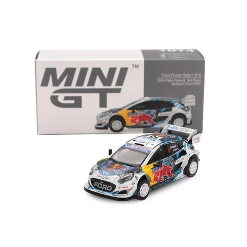 FORD PUMA RALLY 1 N.16 MSPORTFORD WRT 3RD RALLY FINLAND 2004 1:64 Mini GT Auto Rally Modellino