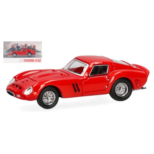 FERRARI 250 GTO ROSSO 1:87 Herpa Auto Stradali Modellino