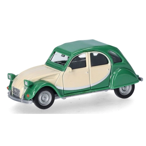 CITROEN 2 CV CHARLESTON VERDE/BEIGE 1:87 Herpa Auto Stradali Modellino