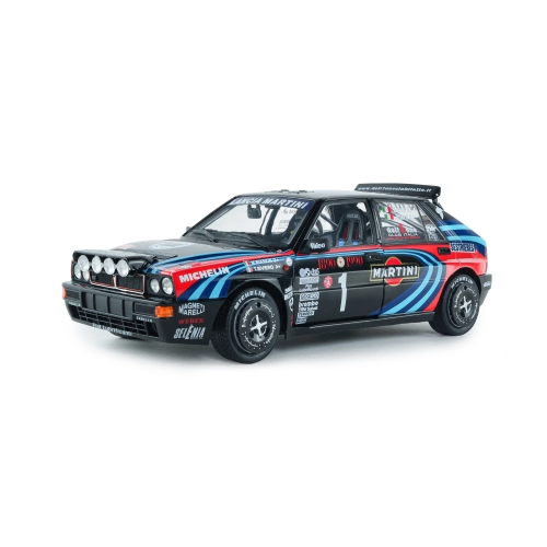 LANCIA DELTA HF INTEGRALETRIBUTE TO BIASON BLACK A.SACCORALLY 1:18 Solido Auto Rally Modellino