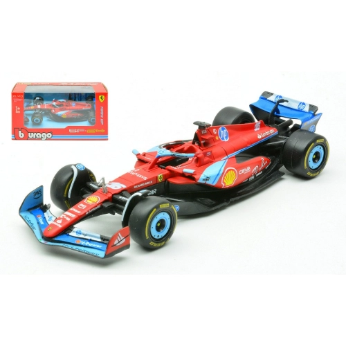 FERRARI SF-24 N.16 3RD MIAMI GP 2024 CHARLES LECLERC 1:43 Burago Formula 1 Modellino