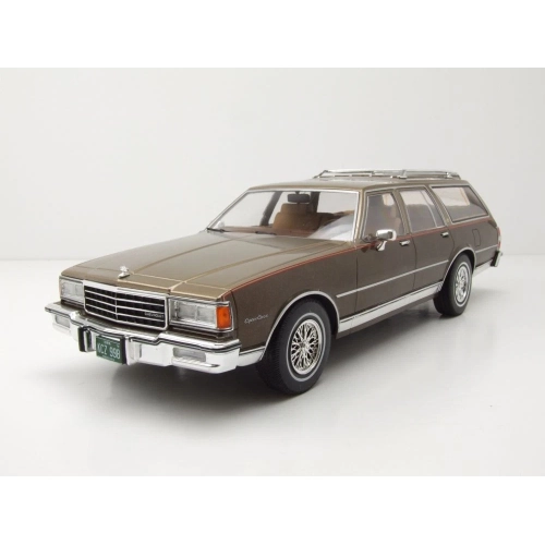 CHEVROLET CAPRICE ESTATE WAGON 1985 BEIGE/DECALS 1:18 ModelCarGroup Auto Stradali Modellino