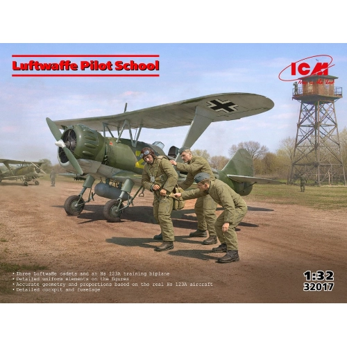LUFTWAFFE PILOT SCHOOL KIT 1:32 ICM Kit Figure Militari Modellino