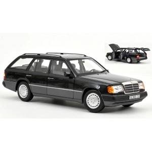 MERCEDES 300 D T-MODELL 1990 BLUEBLACK METALLIC 1:18 Norev Auto Stradali Modellino