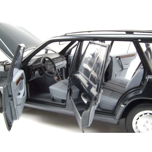 MERCEDES 300 D T-MODELL 1990 BLUEBLACK METALLIC 1:18 Norev Auto Stradali Modellino