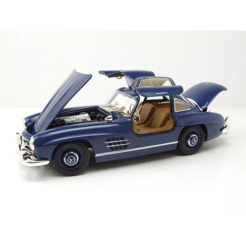 MERCEDES 300 SL 1954 BLUE 1:18 Norev Auto Stradali Modellino