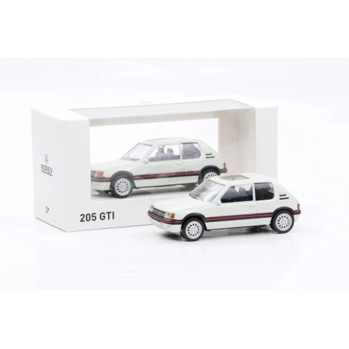 PEUGEOT 205 GTi 1986 MEIJE WHITE JET-CAR 1:43 Norev Auto Stradali Modellino