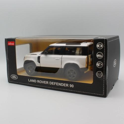 LAND ROVER DEFENDER 90 WHITE 1:24 Rastar Auto Stradali Modellino
