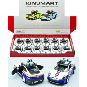 PORSCHE 911 RALLYE WITH ROOF RACK (5481DF) (1 Model) ROTHMANS LIVERY CM 12 1:36 Kinsmart Modellismo Giocattolo Modellino
