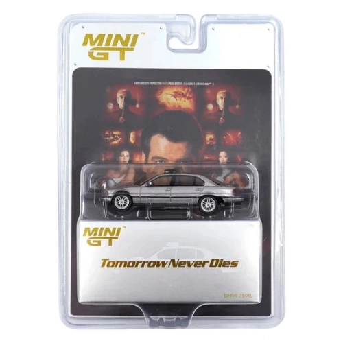 BMW 750 IL (E39) "007-TOMORROWNEVER DIES" 1997 1:64 Mini GT Movie Modellino