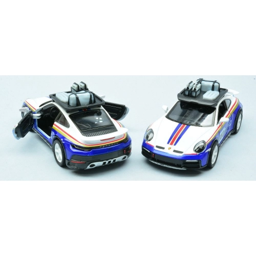 PORSCHE 911 RALLYE WITH ROOF RACK (5481DF) (1 Model) ROTHMANS LIVERY CM 12 1:36 Kinsmart Modellismo Giocattolo Modellino