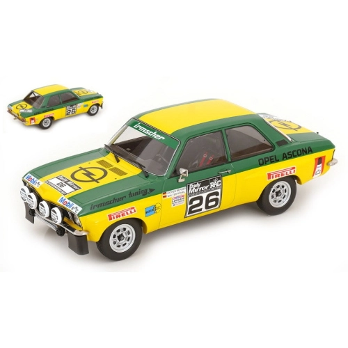 OPEL ASCONA A N.26 RAC RALLY 1973 W.ROHRL-J.BERGER 1:18 ModelCarGroup Auto Competizione Modellino