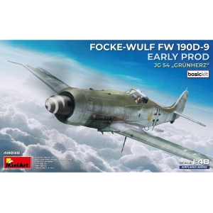 FOCKE-WULF FW 190D-9 EARLY PROD.JG 54 BASIC KIT 1:48 Miniart Kit Aerei Modellino