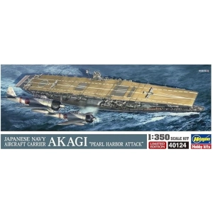 JAPANESE NAVY AIRCRAFT CARRIER AKAGI "PEARL ARBOR ATTACK" KIT 1:350 Hasegawa Kit Navi Modellino