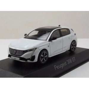 PEUGEOT 308 GT 2021 PEARL WHITE 1:43 Norev Auto Stradali Modellino