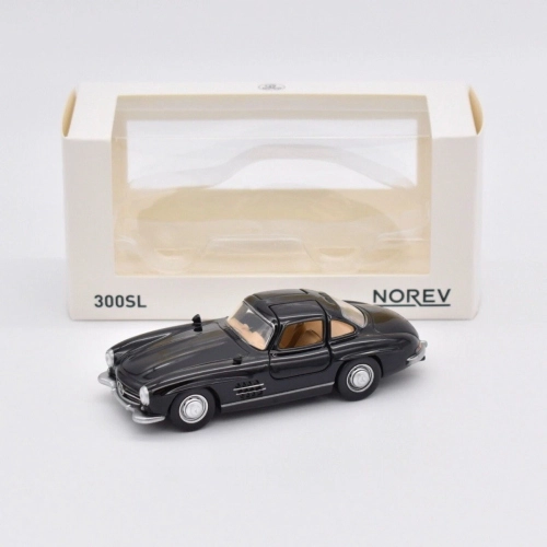 MERCEDES 300 SL 1954 BLACK JET-CAR 1:43 Norev Auto Stradali Modellino