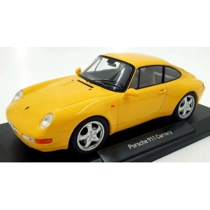 PORSCHE 911 CARRERA 1994 YELLOW 1:18 Norev Auto Stradali Modellino