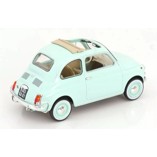 FIAT 500 L PASTEL BLUE WITH SPECIAL BIRTH PACK 1:18 Norev Auto Stradali Modellino
