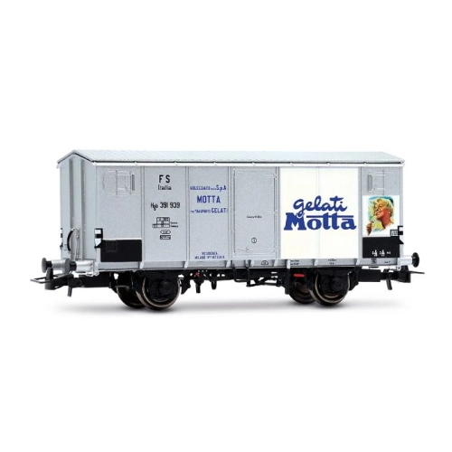 FS 2 AXLE REFRIGERATED WAGON "GELATI MOTTA" EP.III 1:87 Rivarossi Treni Modellino