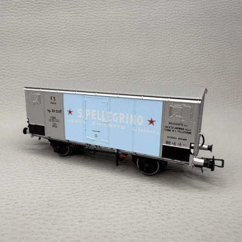 FS 2 AXLE REFRIGERATED WAGON "SAN PELLEGRINO" EP.III 1:87 Rivarossi Treni Modellino