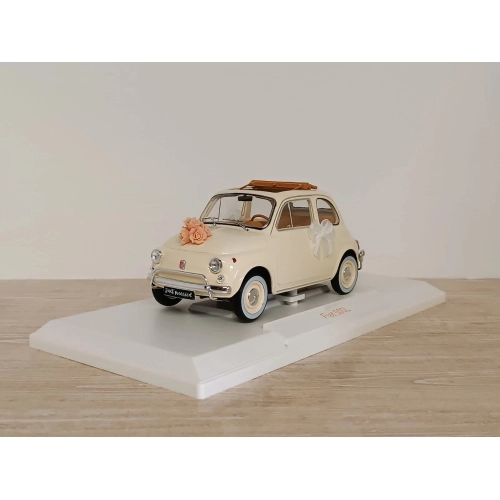 FIAT 500 L 1968 IVORY WEDDING GIFT 1:18 Norev Auto Stradali Modellino