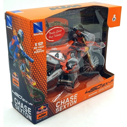 KTM RED BULL 450SX-F CHASE SEXTON N.4 2025 1:12 New Ray Moto Modellino