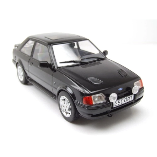 FORD ESCORT MK IV RS TURBO S2 1990 BLACK 1:18 ModelCarGroup Auto Stradali Modellino