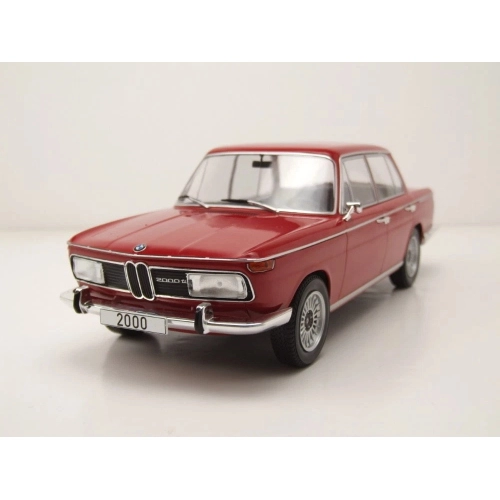 BMW 2000 (TYP 121) 1966 DARK RED 1:18 ModelCarGroup Auto Stradali Modellino