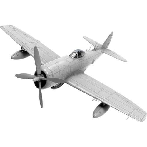 P-47N-1RE THUNDERBOLT BASIC KIT 1:48 Miniart Kit Aerei Modellino