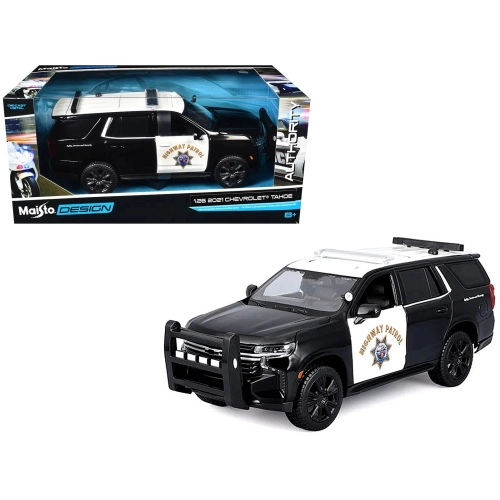 CHEVROLET TAHOE POLICE 2012 WHITE/BLACK 1:27 Maisto Forze dell'Ordine Modellino
