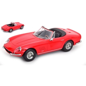 FERRARI 275 GTB4 NART SPYDER 1967 RED 1:18 KK Scale Auto Stradali Modellino