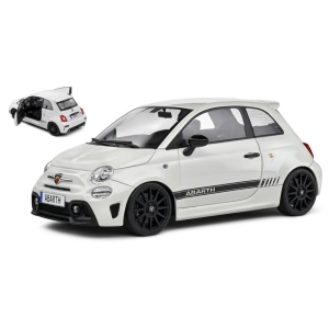 FIAT NUOVA 500 ABARTH 595 2022 WHITE 1:18 Solido Auto Stradali Modellino