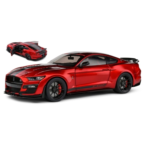SHELBY MUSTANG GT500KR 2023 RED/BLACK STRIPES 1:18 Solido Auto Stradali Modellino