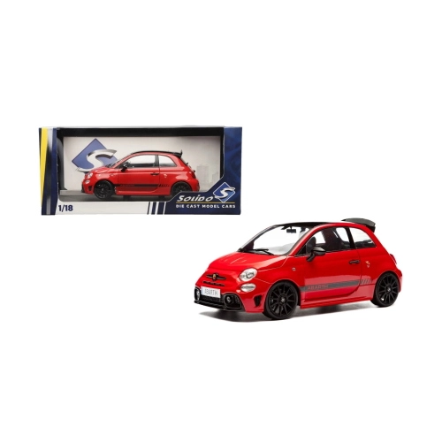 FIAT F595 ABARTH SOLIDO WORKS 2023 RED SOLIDO WORKS 1:18 Solido Auto Stradali Modellino