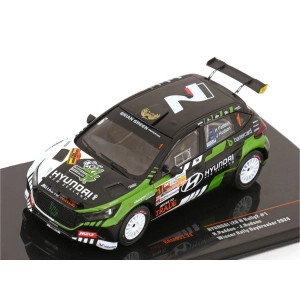 HYUNDAI I20 N N.2 RALLY2 DAYBREAKER 2024 PADDON-HUDSON 1:43 Ixo Model Auto Rally Modellino