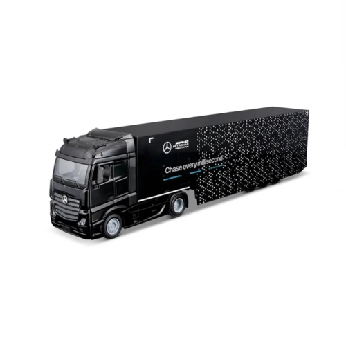 MERCEDES ACTROS GIGASPACE WITH F1 W15 N.63 G.RUSSELL 1:43 Burago Camion Modellino