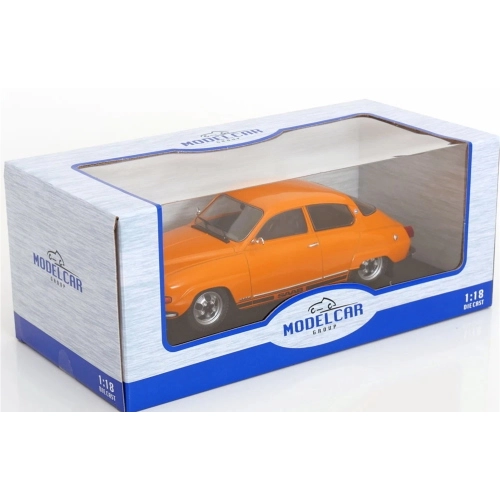 SAAB 96 V4 1970 ORANGE 1:18 ModelCarGroup Auto Stradali Modellino