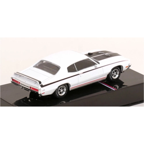 BUICK GSX 1970 WHITE/BLACK 1:43 Ixo Model Auto Stradali Modellino