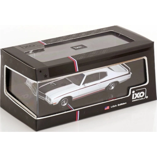 BUICK GSX 1970 WHITE/BLACK 1:43 Ixo Model Auto Stradali Modellino