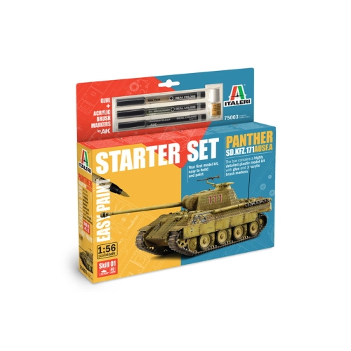PANTHER SD.KFZ.171 AUSF.A MODEL SET KIT 1:56 Italeri Kit Mezzi Militari Modellino