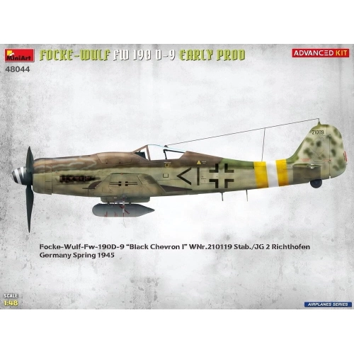 FOCKE-WULF FW 190D-9 EARLY PROD.ADVANCED KIT 1:48 Miniart Kit Diorami Modellino